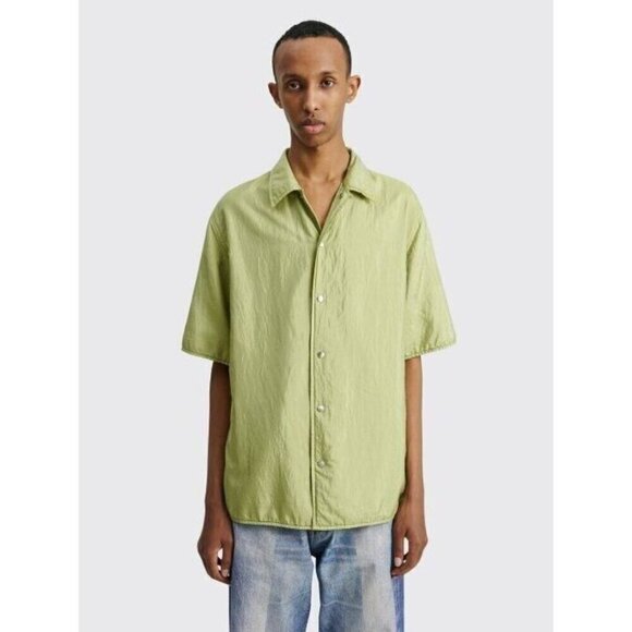 Jil Sander Padded Silk Shirt in Yellow 46 S Mens - Picture 14 of 15